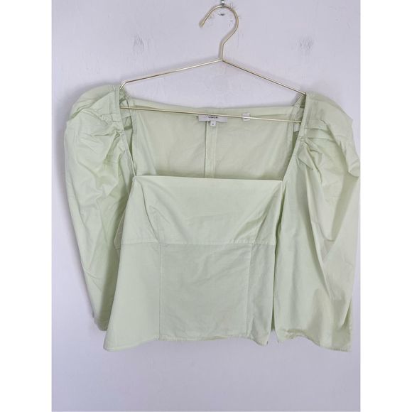 VINCE Draped Long Sleeve Square Neck Top Size 8 - Picture 1 of 6